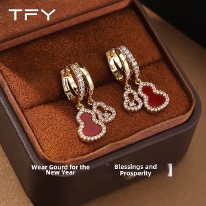 TFY | Luxury Chinese Style Red Earrings