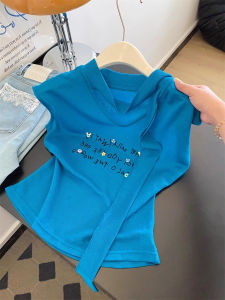 SHENGHUOYA | Retro American Style Unique Flutter Sleeve T-shirt