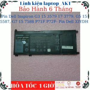 Pin dùng cho laptop Dell Inspiron G3 15 3579 17 3779 G5 15 5587 G7 15 7588 P71F P72F- Pin Dell 33YDH