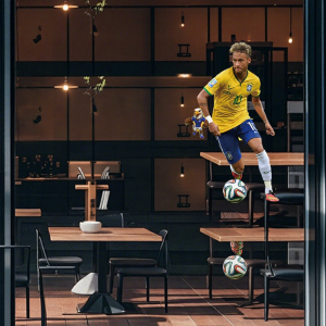 World Cup Football Stars Advertising Glass Stickers