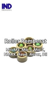 Roller Pemberat 10 Gram 12 Gram Mio M3 S Z NMAX Aerox Freego Lexi Soul GT 125 Fino FI 125 X-Ride 125 Roler Loller Loler Pemberat G Gr 10 Gr 12Gr Set 6 Pcs