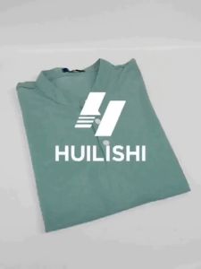 HUILISHI Mens Henley collar Plain casual fashion pique cotton short-sleeved polo shirt/top T-shirt