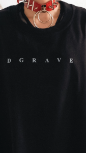 DGRAVE CREATIONS PENTAGRAM BLACK T-SHIRT