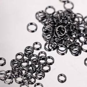 100pcs Black Stainless Steel Rings Open Jump Rings Connector DIY Necklace Bracelet Making Jewelry Findings Wholesale