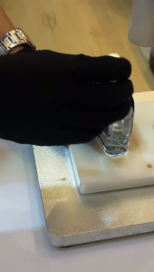 [ 1 PCS ] BOTOL KOSONG MINYAK WANGI 35ML WOODEN BLACK CAP PRESS ( DW-1 )