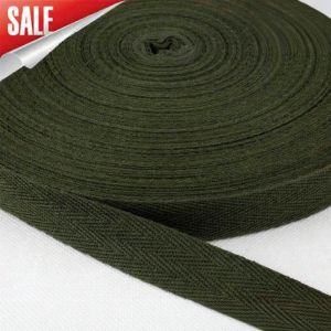 Dải Ruy Băng Herringbone Màu Sắc Cotton