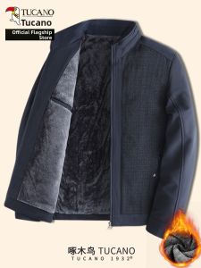 TUCANO | New Warm Flannel Jacket Mens Middle-aged and Elderly Thicken Coat
