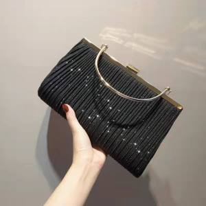 High-grade light gold banquet bag light gold banquet bag wedding bridesmaid handbag dress bag hand purse