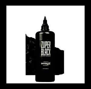 HBB TINTA TATTOO INTENZE ZUPER BLACK 30ML Perlengkapan Tattoo Pigmen Profesional / Tinta Tato Super Black/Hitam Permanen