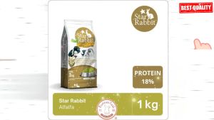 STAR RABBIT ALFALFA 1KG MAKANAN KELINCI PREMIUM MURAH STAR ALFALFA 1KG