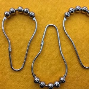 12pcs Ring Pipa Gorden / Bahan Nikel Ring Tirai Kamar Mandi / Cincin Tirai Shower 5 Rollerball