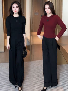 Fashionable Slim Fit Long Sleeve round Neck T-Shirt Womens Base Shirt Compact Versatile Small Size Autumn New Arrival Cotton Blend