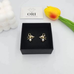 Bông tai nữ Nơ đính đá Kelsey độc đáo cá tính ORI ACCESSORIES B272