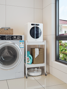 Mini Storage Rack for Underwear Dirty Clothes Robot Vacuum Storage