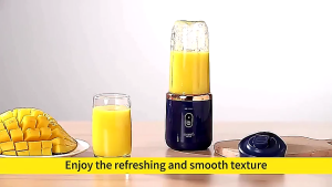 400ML Portable Electric Juicer 2 Cup Home Mini Multifunctional Wireless Blender USB Rechargeable Small Juice Cup