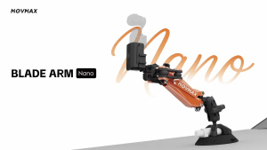 MOVMAX Blade Arm Nano Car Motor Mount for DJI Pocket 3/4/4P Insta360 Action Camera【 VIZEN 】