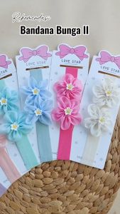 Bando Bandana Bayi Newborn Anak Perempuan 0-6 Bulan Lucu