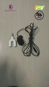 Full Set Paket Mic Clip On + Audio Splitter U Pro Cell Cocok Buat Konten