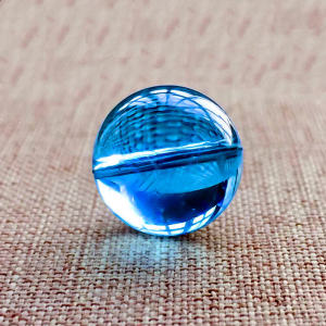 Natural Grade 9A Ice Type Sea Blue Topaz Loose Beads round Beads High Ice Blue Single Bead Bracelet Semi-Precious Crystal