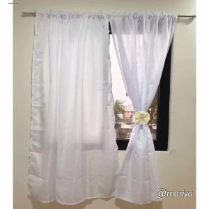 Plain Window Curtain 72x60 inches Agatha Decor