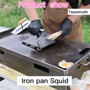 Commercial Multi-function Pan Burger Grill Snack Burger Gas Type Teppanyaki Grill Plate