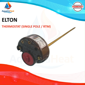 ELTON Thermostat (Single Pole / RTM) for Water Heater Storage Tank & Solar Heater