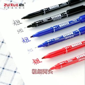 ปากกาMARKER ZUIXUA ปากกาเขียนกล่องไปรษณีย์ CD MARKER มาร์คเกอร์ 2 หัว 1 กล่องมี 12 ด้าม