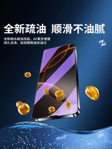 Apple 16 pro Max Full Cover Blue Light Filtering HD Tempered Glass Finger Print Resistant Screen Protector Soft Film Drop Protection