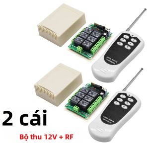 Mô-đun Chuyển Tiếp Không Dây 6CH 433 MHz Bộ Thu Công Tắc Từ Xa Cho Điều Khiển Động Cơ/đèn/máy Bơm DC12V/24V Với Bộ Phát 6 Kênh Điều Khiển Thiết Bị Gia Dụng