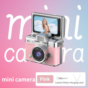 1PC Palm-Sized Mini Digital Camera 180° Flip Selfie Screen with Flashlight Multiple Filters OOTD Accessory Camera