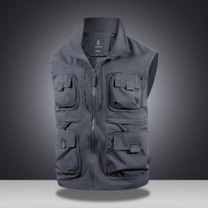 AOHE | Multi-Pocket Workwear Photographer Vest Outdoor Hiking Jacket Sleeveless Waistcoat