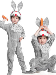 เด็กชายชุดประสิทธิภาพกระต่ายน้อยเสื้อผ้าเต้นรําเทพนิยายเล่นเครื่องแต่งกายเด็กเครื่องแต่งกายประสิทธิภาพชายกระต่ายวิ่งแสดง < Ne1>
