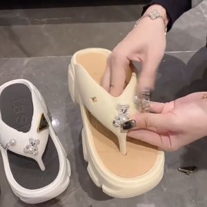 K-CARES Women Flip Flops Thick Sole Slipper Soft EVA Rubber Non-Slip Waterproof SP1035