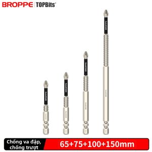 BROPPE | Bộ Đục Vít Điện Cứng Cao Chống Sốc