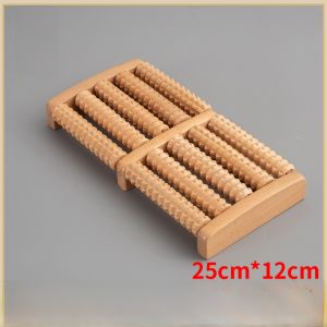 Wooden Roller Foot Massager Bottom of Foot Leg Small Leg Wooden Board Massage Foot Device Foot Board Massager Shiatsu Foot Roller