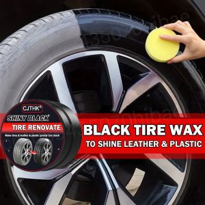 Tire Coating Wax Car Tire Retreading and Film Plating Cream Tire Shine Coating Wax Auto Rubber Parts Shiny Paste Anti-Aging