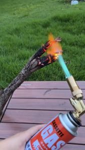 Auto Ignition Adjustable Flame Butane Torch 1300°C High Temp 360 Rotation Cooking Welding Soldering Thawing Portable Reusable Gas Nozzle