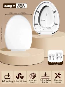 SUNINLIFE | Nắp Toilet Phù Hợp Toàn Diện Mẫu UVO Cũ