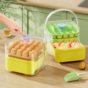 50 Grid Ice Cube Mold Reusable Refrigerator Ice Maker One-touch Easy Release Household Food Grade Ice Cube Tray Mold Ice Making