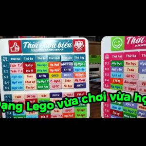 Thời khóa biểu LEGO IN 3D siêu xinh vừa học vừa chơi dùng được cả các cấp