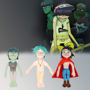 New Gorillaz Noodle Plush Kawaii Virtual Band Street Fighter Stuffed Doll Cute Red Cloak Boy For Fans Enthusiast Childrens Gift