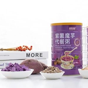 Instant Soup with Purple Sweet Potato Powder: A Low-Fat Breakfast for Healthy Weight Management