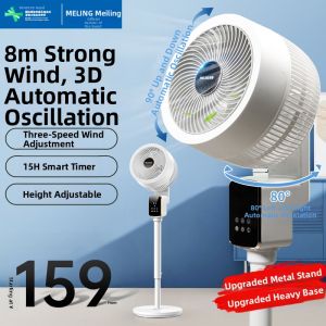 MeiLing Standing Air Circulation Fan 360 Degree Oscillation Home Use Floor Fan Summer Electric Fan High Speed Cooling System