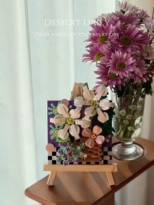 Mainan Anak Perempuan Flower Block Lego Bunga Plant DIY Dekorasi 3D Puzzle Bricks Hadiah Ultah