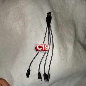 C19 KABEL CAS TIPE C TO TYPE C 4IN1 ORI 100% PENDEK SHORT 4 EMPAT CABANG PENDEK SHORT 20 CM CHARGING BATERAI COLOKAN ADAPTOR PORT UNIVERSAL GADGET PENGISI DAYA LISTRIK CAS CASAN PERANGKAT BATERAI BATTERY TENAGA TRAVEL ADAPTER COLOKAN CUMI KEPITING BISA L