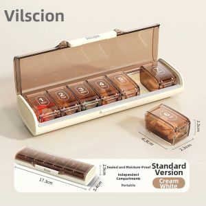 FUXINZHI | Portable Weekly Pill Organizer Food-Grade Seal Large Capacity