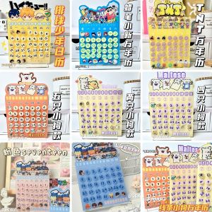 Original Cartoon Magnetic Calendar DIY Acrylic Handmade Desktop Cute Ins Small Ornaments Tabletop Calendar Creative Stationery