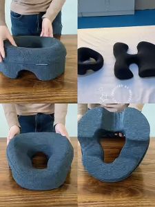 Comfortable Washable Cover Breathe Easy Face Down Pillow - Premium Adjustable Face Cradle Pillow Superior Comfort Best for Prone Face-Down Resting Home Massage Headrest