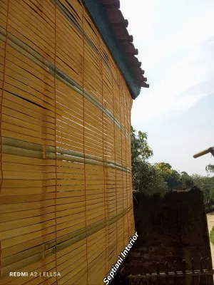 tirai bambu gulung luar rumah / tirai gulung outdoor teras / tirai gulung/ penyekat ruangan / kerey bambu gulung.
