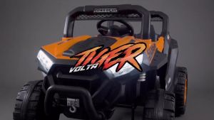 Mobil Aki Mainan Anak VOLTA 5068 Tiger 4x2 Offroad Double Gearbox Lampu USB MP3 Remote Bluetooth Perseneling Mode Ayun Terbaru